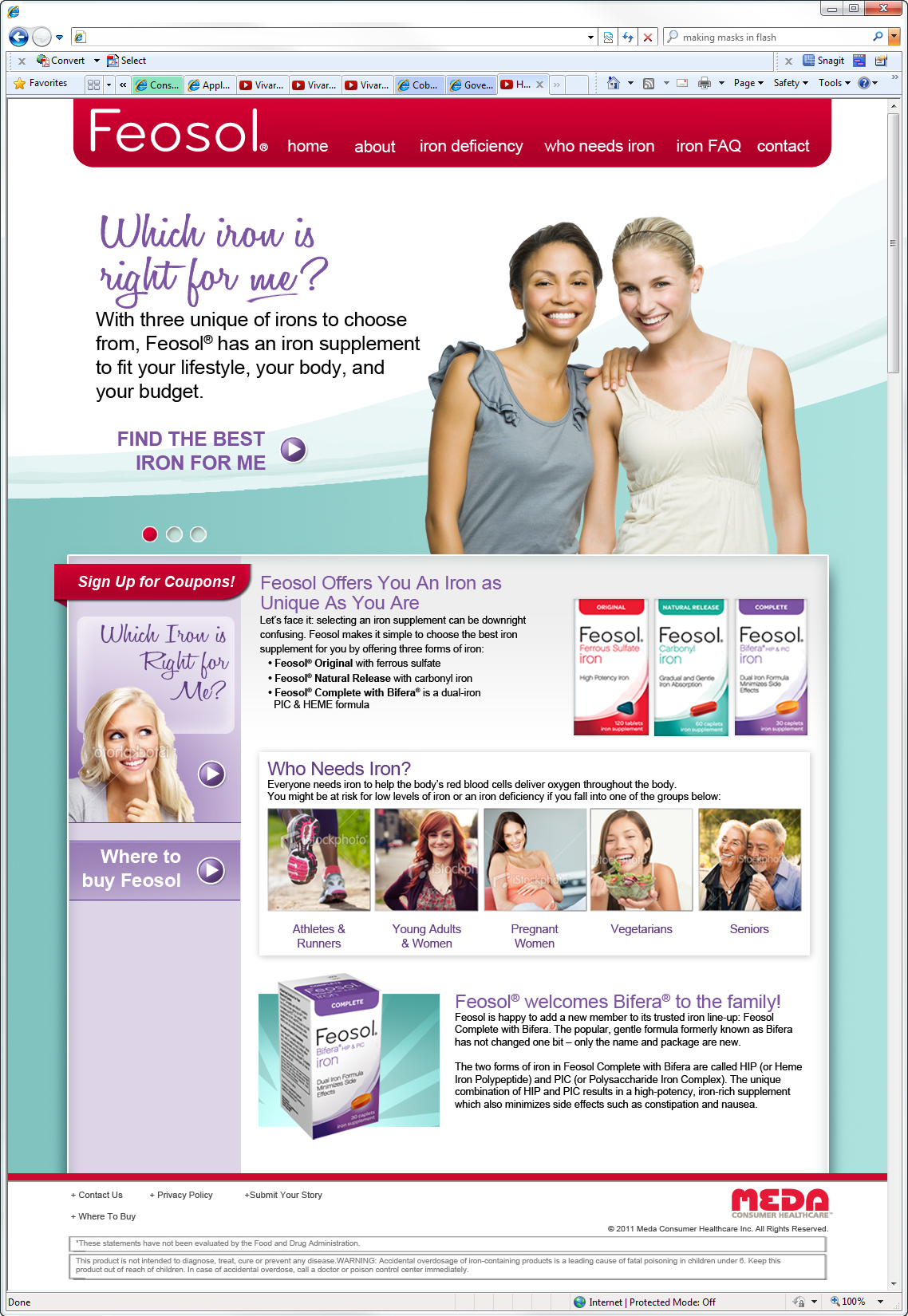 Feosol Relaunch Website